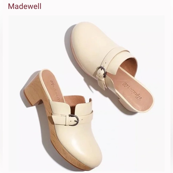 Madewell Shoes - Madewell Monique buckle clogs size 6